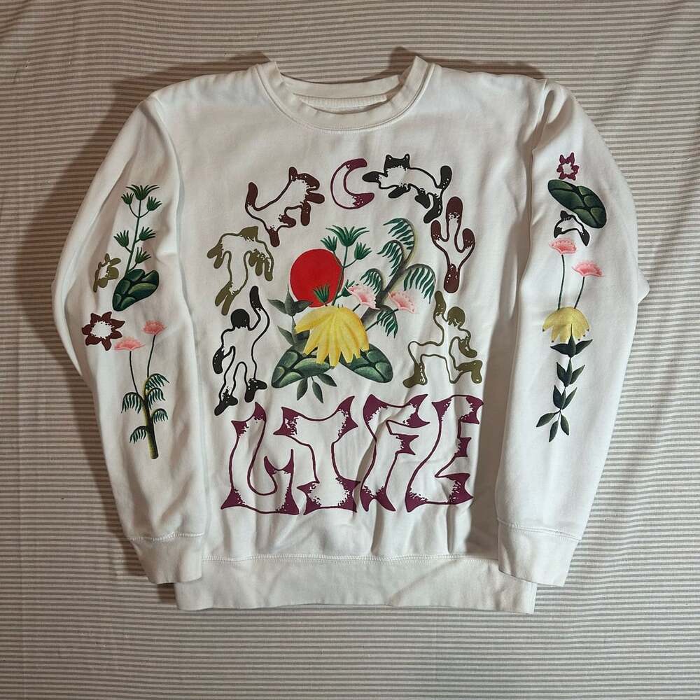 Market Life Cycle Sweatshirt Size S White